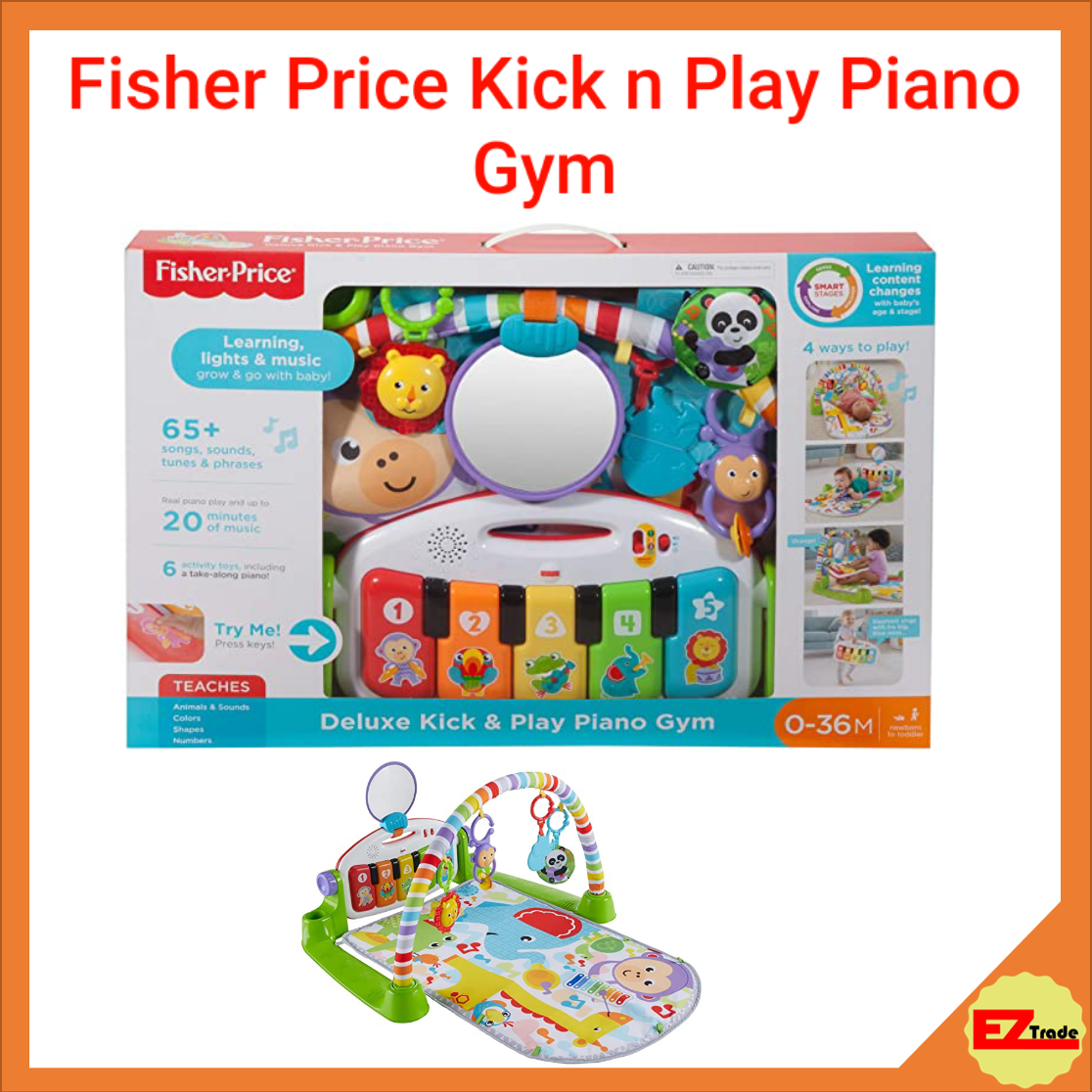 Mattel Fisher-Price Deluxe Kick & Play Piano Gym FGG45