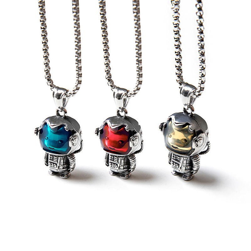 Astrobear Titanium Steel Pendant Necklace