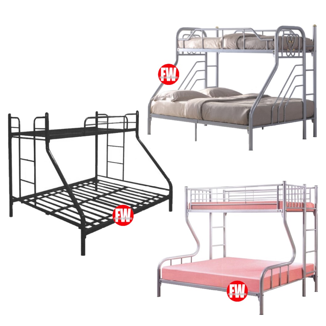 CHEAPEST METAL BUNK BED FRAME (SINGLE+QUEEN)