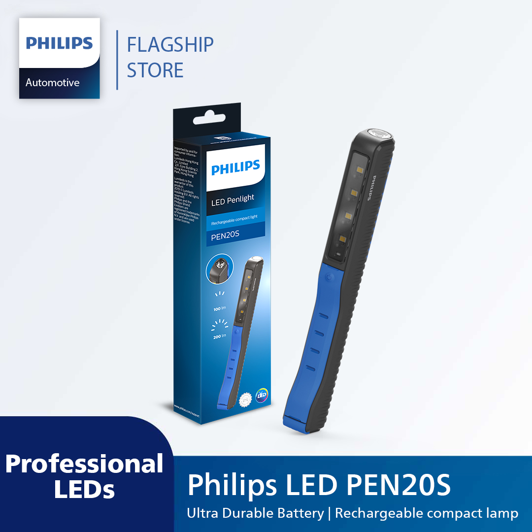 NEW | Philips LED Work Light | Rechargeable Compact Lamp PEN20S | Ultra durable battery