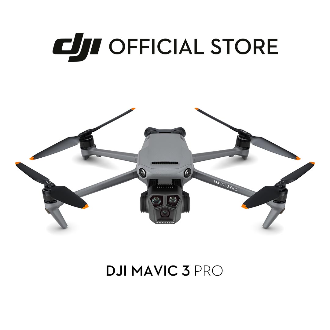 DJI Mavic 3 Pro - Camera Drone | Flagship Tri-Camera System | 4/3 CMOS Hasselblad Camera | 43-Min Max Flight Time |  Omnidirectional Obstacle Sensing | 15km HD Video Transmission | Apple ProRes for Pr
