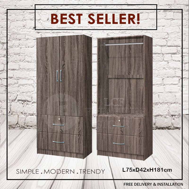 Local seller! 2 door wardrobe / Free delivery & installations! NO GIMMICKS!