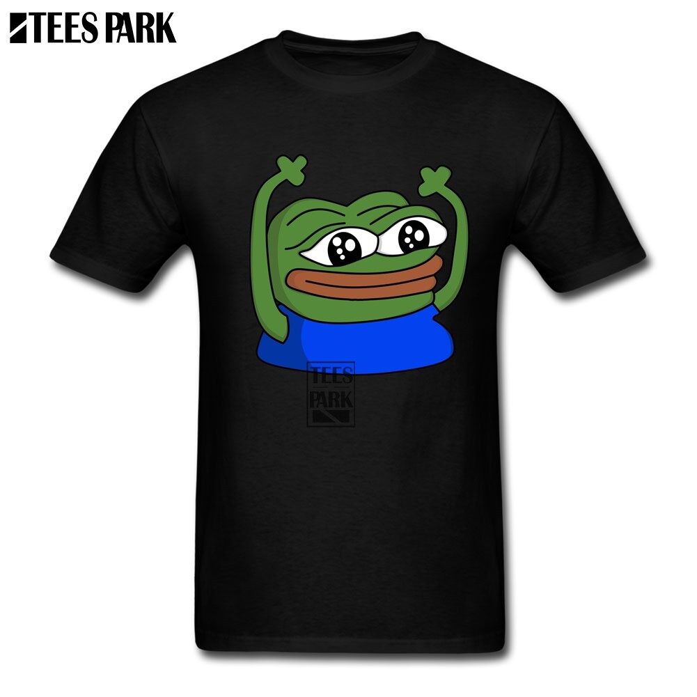 Tops Hipster Hypers Pepe Hype MEME Graphic T Shirts Men's Short Sleeve black