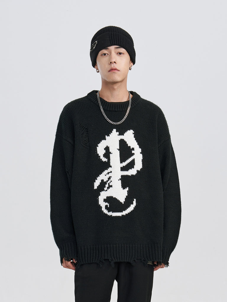 PCLP Mosaic P Knit Sweater