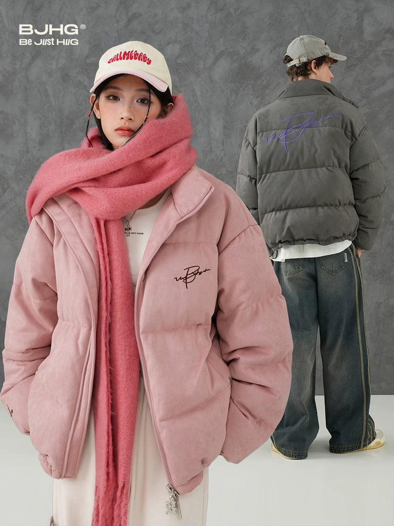 BJHG Suede Puffer Jacket