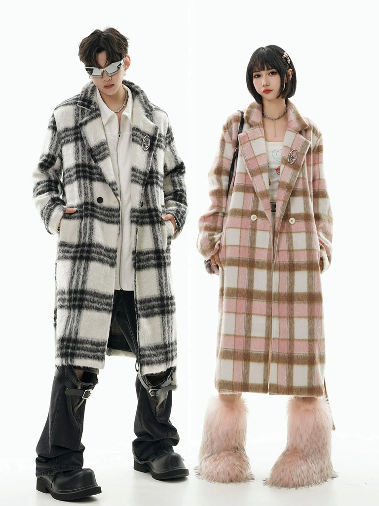GCINIM Plaid Fleece Coat