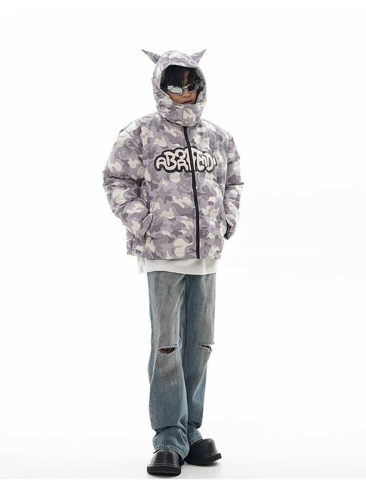 Camo Devil Puffer Jacket