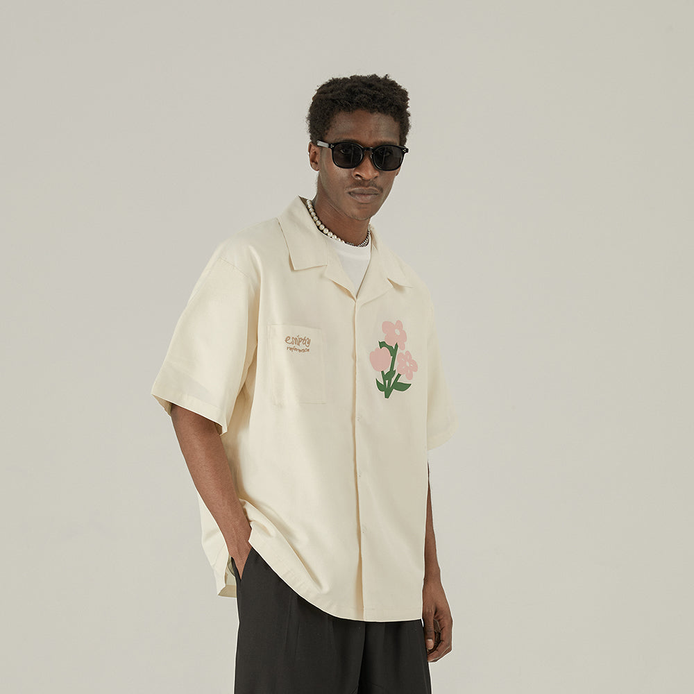 EMPTY REFERENCE Off-White Button-Up Shirt