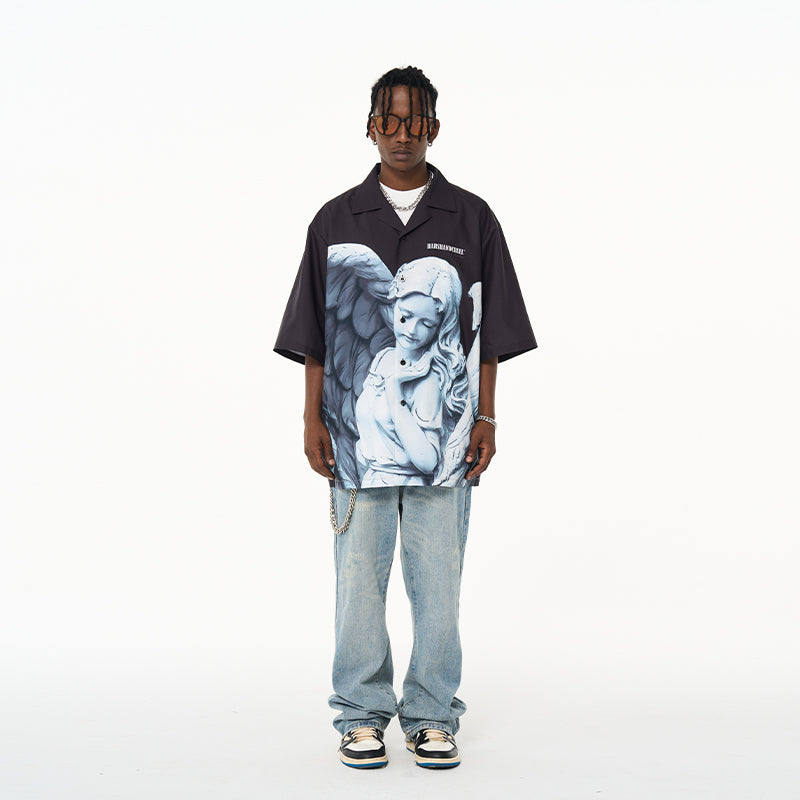 HARSH and CRUEL Angel Button-Up