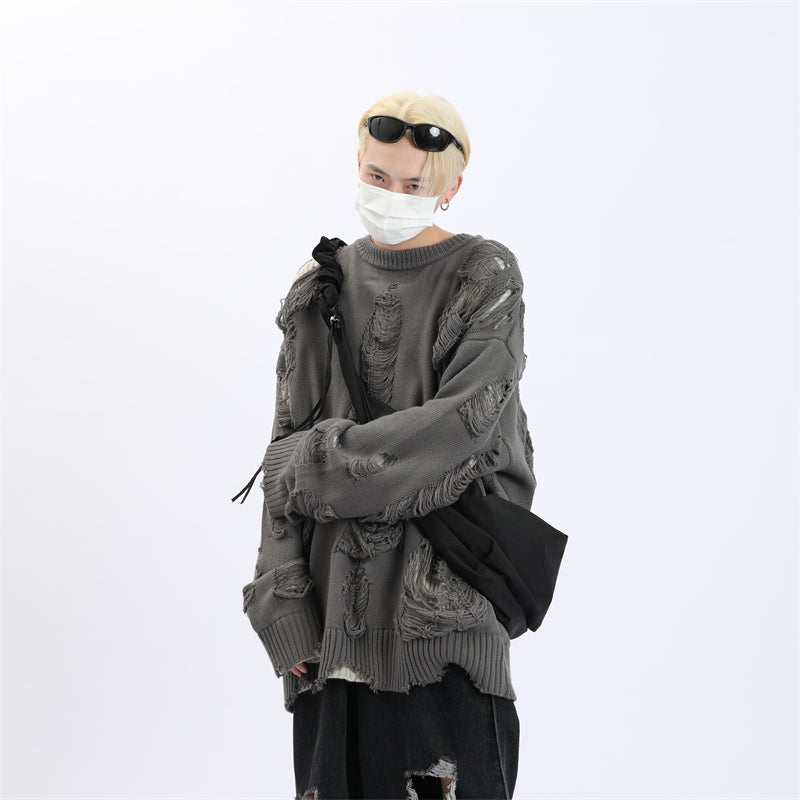 MaxDstr Ripped Grunge Sweater